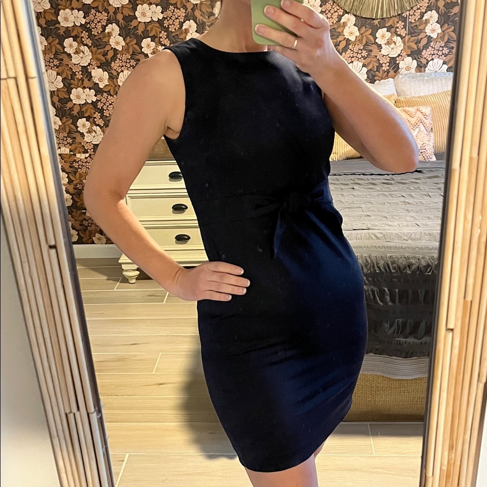 Ann Taylor Navy Blue Mini Dress